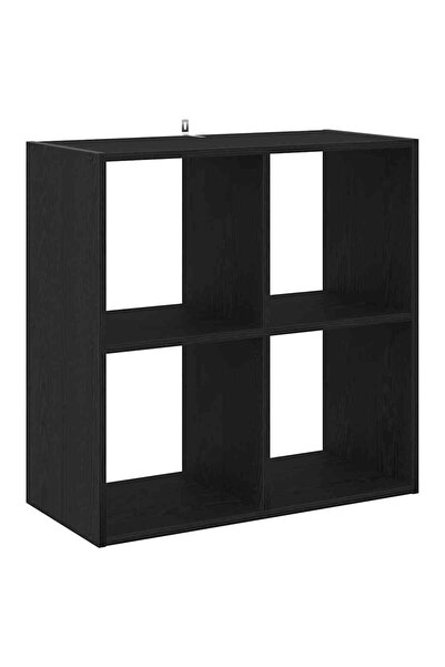 vidaxl Raft pentru cărți Stejar negru 68.5 x 32 x 68.5 cm