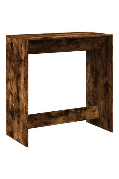 vidaxl Masă de bar, stejar fumuriu, 102x50x103,5 cm, lemn prelucrat