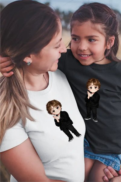 OEM Tricou Femei Lewis Capaldi Chibi Cartoon