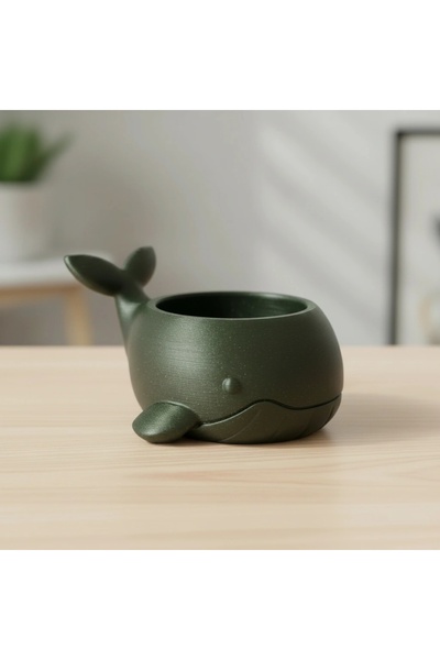 OEM Ghiveci Decorativ Mini Suport Plantă Design Balenă Imprimat 3D