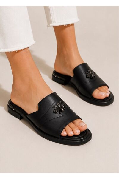 Moldo Shoes Slapi bee florenta negru