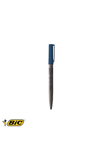 Bic Marker permanent 1445, vârf rotund de 1 mm, cerneală albastră pe bază de ...