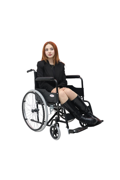 Kensa Medikal K-160 Manuel Tekerlekli Sandalye Patlamayan Lastik Katlanabilir