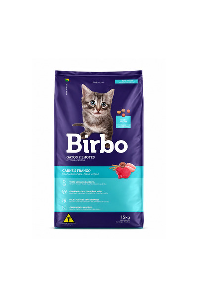 Birbo Kitten Food 15kg Meat Chicken Dry Food Premium Steamed for Healthy Grow...