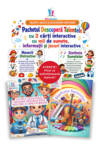 minibooks Pachetul Descoperă Talentele cu 2 cărți interactive – Meserii și In...