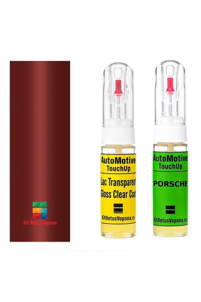 YLKRS AUTOMOTIVE Kit retus vopsea touch-up Porsche 944 PORLD3V (Sienarot) ,09...