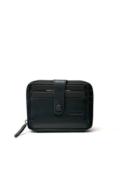 Grande Genuine Leather Card Holder Zipper Wallet