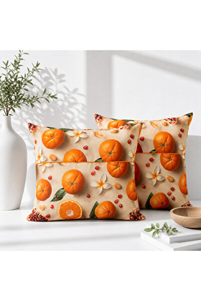 Kotonia Home Pack of 2 decorative pillows - 50x50 cm, 100% cotton impermeable...