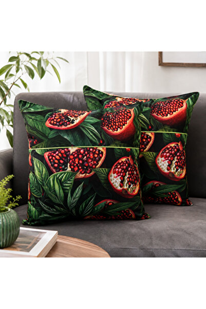 Kotonia Home Decorative pillow set 2 , 50x50 cm, 100% cotton impermeable cret...