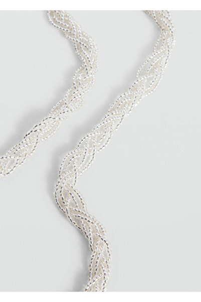 Mango Teen Long beaded necklace
