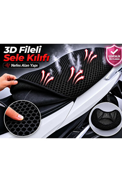 Vi Caro Husă șa pentru motocicletă Kanuni Tigrina 50 Husă șa cu plasă 3D Prot...
