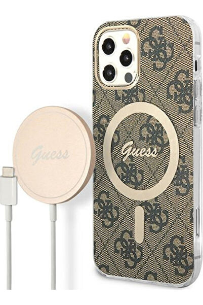 Guess Back Cover Plastic / Silicone Brown (iPhone 12 / 12 Pro) Code: GUBPP12M...