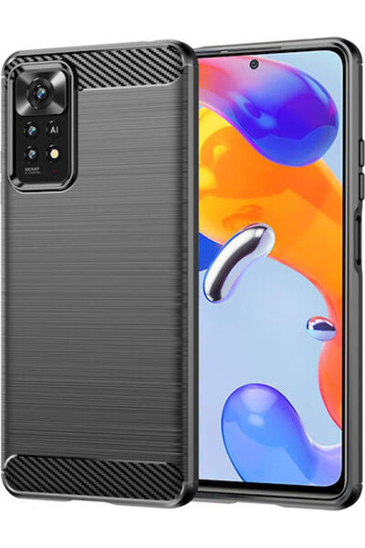 Techsuit Πίσω Κάλυμμα Σιλικόνης Μαύρο (Redmi Note 11 Pro) Κωδικός: KF2311277