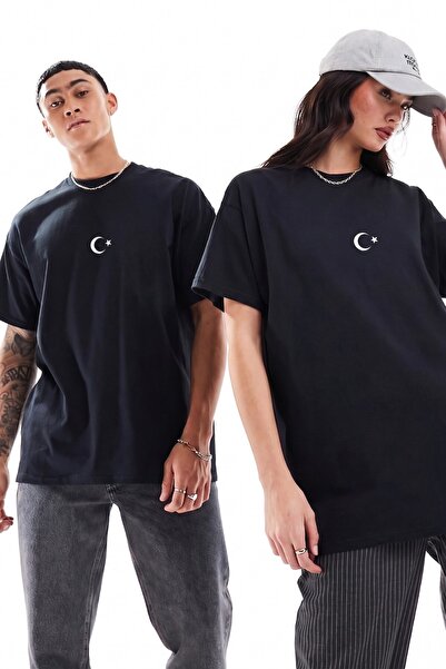 The Champ Clothing Unisex Oversize Tişört Legend of Türkiye Baskılı Siyah – B...