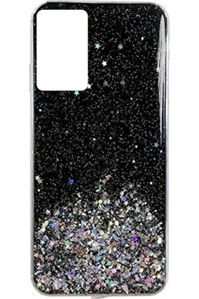 WOZINSKY Star Glitter Shining Back Cover Silicone Black (Poco F3 / Mi 11i)