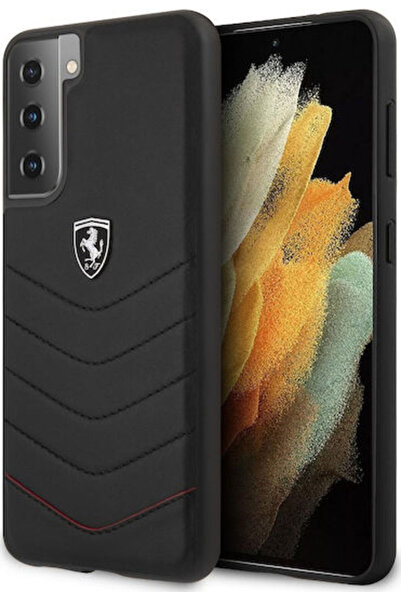 Ferrari Off Track Καπιτονέ Πλαστικό Μαύρο Πίσω Κάλυμμα (Galaxy S21+) Κωδικός:...