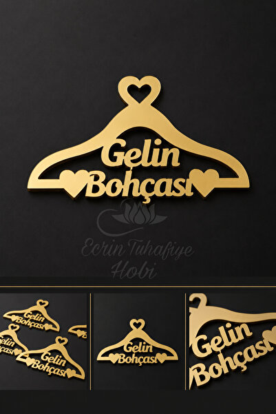 ecrin tuhafiye hobi Gold Pleksi Gelin Bohçası Yazısı Bohça Süsü, Bohça Süslem...