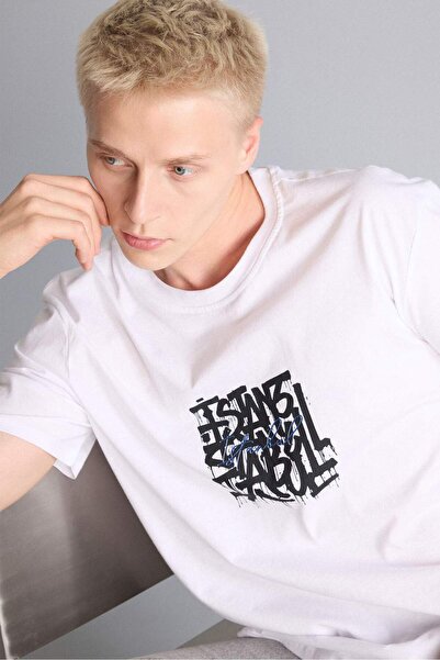 DeFacto Regular Fit Crew Neck Printed Short Sleeve T-Shirt I2347Ax26Sm