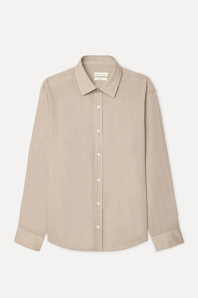 Mudo Men's Mink Color Regular Fit Long Sleeve Shirt
