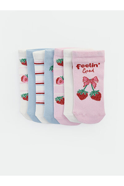LC Waikiki جوارب I Fruit المطرزة للفتيات من Freezen Store، عبوة من 5 قطع