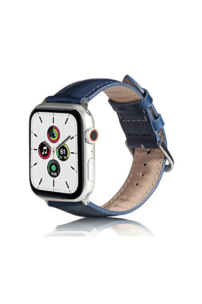 Beline Λουράκι Δερμάτινο Μπλε (Apple Watch 38/40/41/42mm)