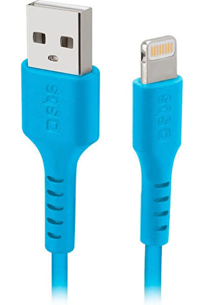 SBS Καλώδιο USB-A σε Lightning Μπλε 1μ (CABLEUSBIP589A)