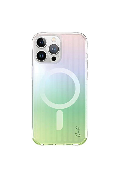 uniq Husă Coehl Linear pentru iPhone 15 Pro Max 6.7 cu încărcare magnetică, Opal