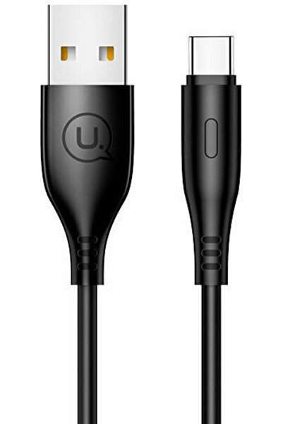 Usams US-SJ267 Καλώδιο USB 2.0 USB-C Αρσενικό - USB-A 10W Μαύρο 1μ SJ267USB01