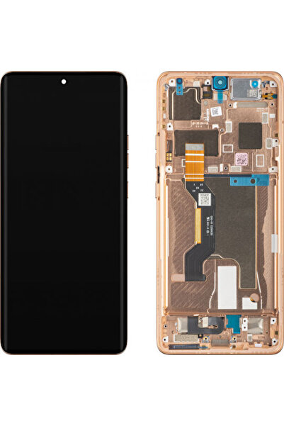 Motorola Οθόνη με μηχανισμό αφής και πλαίσιο για Edge 50 Ultra (Πορτοκαλί) Κω...
