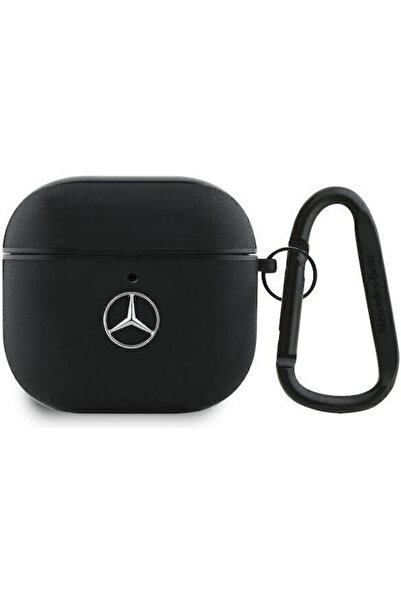 Mercedes Benz Θήκη σιλικόνης Mercedes-Benz σε μαύρο χρώμα για Apple AirPods 4