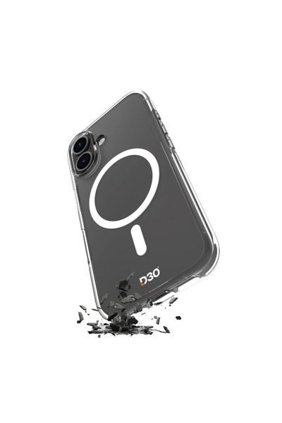 Puro Husă de silicon transparentă anti-șoc D3O pentru Magsafe pentru iPhone 16