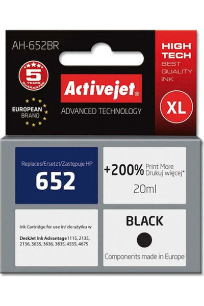 Other Συμβατό μελάνι για εκτυπωτή inkjet Active Jet HP 652 F6V25AE, 650 σελίδ...