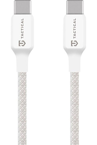 Tactical Πλεγμένο καλώδιο USB 2.0 USB-C αρσενικό σε USB-C 60W Λευκό 1μ (57983...