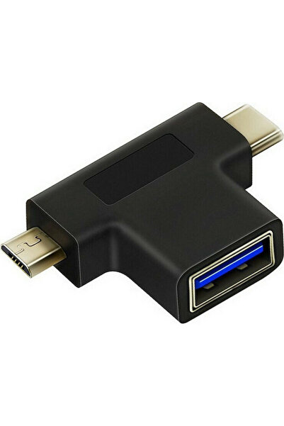 Cabletime C160 Μετατροπέας USB-A θηλυκό σε USB-C / micro USB αρσενικό 1 τεμάχιο