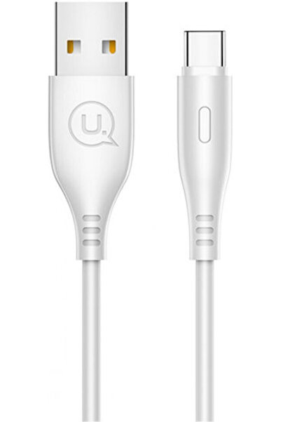 Usams US-SJ267 Καλώδιο USB 2.0 USB-C Αρσενικό - USB-A 10W Λευκό 1μ SJ267USB02
