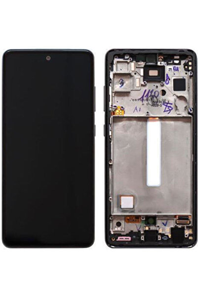 Samsung Οθόνη & Πρόσοψη A528b με Μηχανισμό Αφής για A528B Galaxy A52s 5G (Μαύ...