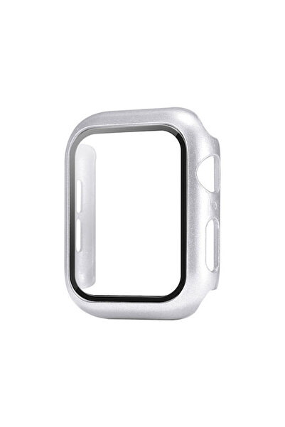 Other Πλαστική θήκη Sonique με γυαλί σε ασημί χρώμα για Apple Watch 38mm