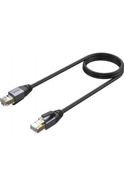 Unitek Καλώδιο Ethernet S/FTP Κατηγορίας 8, 2μ, Μαύρο, Κωδικός: C18149A-2M