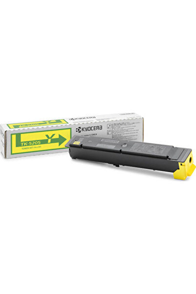 KYOCERA TK-5205Y Γνήσιο Τόνερ Εκτυπωτή Λέιζερ Κίτρινο 12000 Σελίδες (1T02R5ANL0)