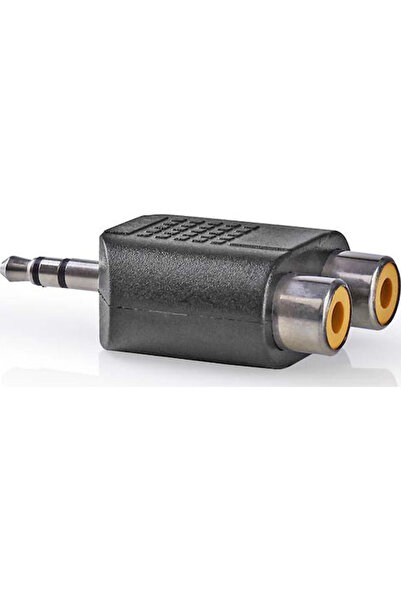 Nedis Μετατροπέας 3.5mm αρσενικό σε RCA 2x θηλυκό 1 τεμάχιο CAGB22940BK