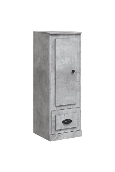 vidaxl Dulap înalt, gri beton, 36x35,5x103,5 cm, lemn compozit