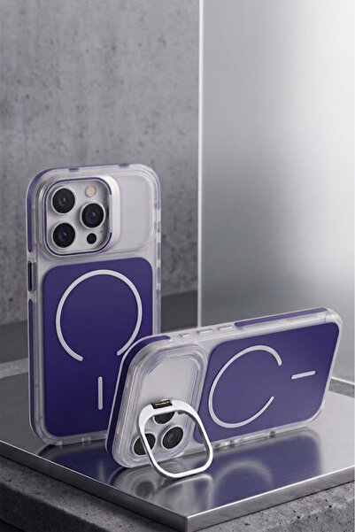 FABRON İphone 16 Pro Max Metal Kamera Standlı MagSafe Özellikli Mat Lims Renk...