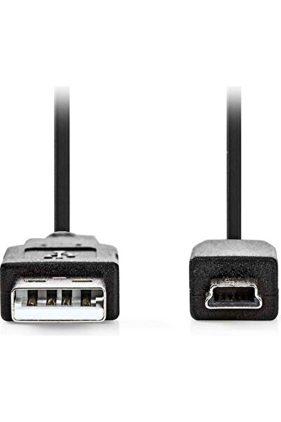 Nedis Καλώδιο USB 2.0 2μ A-αρσενικό σε mini B-αρσενικό (CCGL60300BK20)