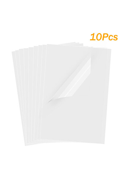 Choice A4 10Pcs 10-50 Sheets A4 Clear Vinyl Sticker Paper Non-Waterproof Self...