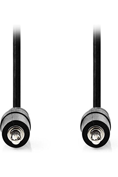 Nedis Καλώδιο Ήχου 3.5mm Αρσενικό σε 3.5mm Αρσενικό, Μαύρο, 2μ, με Επιχρυσωμέ...