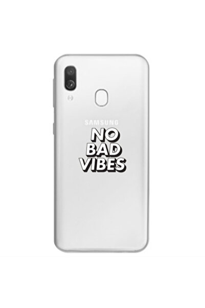 Other Samsung A40 No bad vibes Transparent Silicone TPU Θήκη