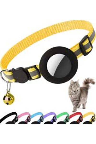 Unbranded/Generic Adjustable AirTag Cat Collar – Lightweight Reflective Pet T...