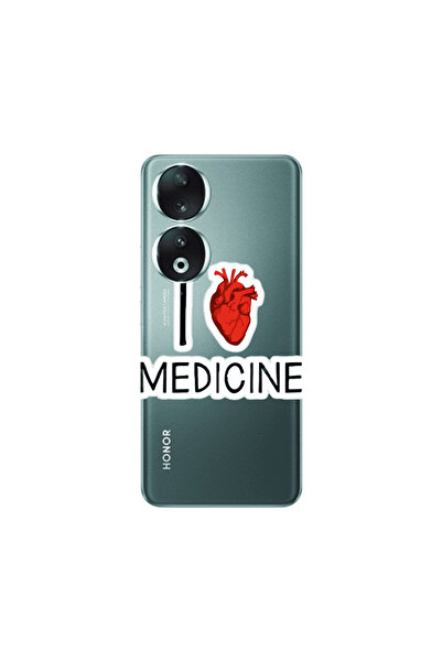 Other Honor 90 5G I Love Medicin Transparent Silicone TPU Θήκη