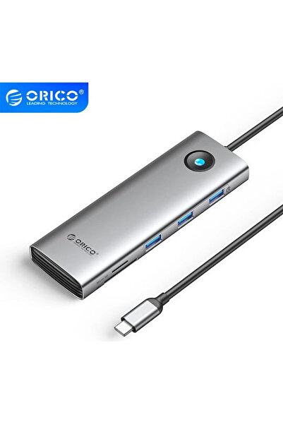 Orico Σταθμός σύνδεσης USB-C με HDMI 4K PD Ethernet Γκρι (PW11-9P-GY-EP)