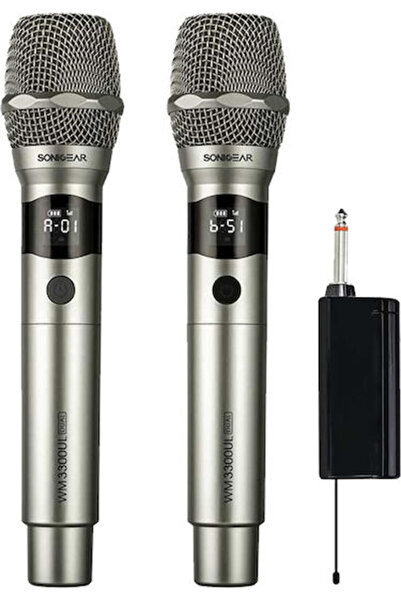 Sonic Gear WM 3300 UL Σετ Ασύρματο Δυναμικό Μικρόφωνο Χειρός για Φωνητικά σε ...